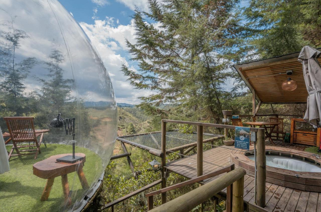 Отель Bubblesky Glamping 40 Min From Medellin Эль-Ретиро Экстерьер фото
