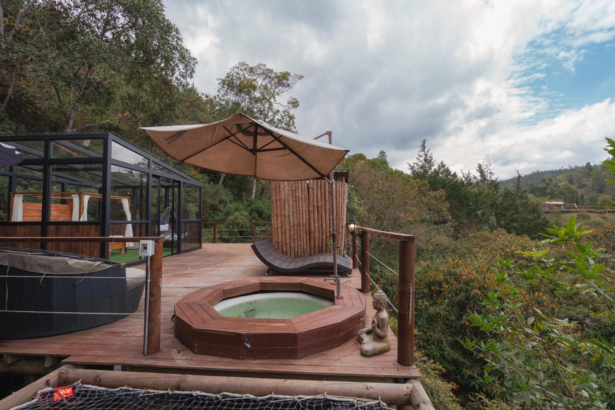 Отель Bubblesky Glamping 40 Min From Medellin Эль-Ретиро Экстерьер фото
